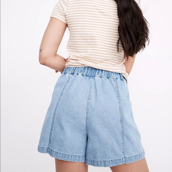Madewell Denim Easy Pull-On Shorts in Rathmore Wash - Picture 4 of 4